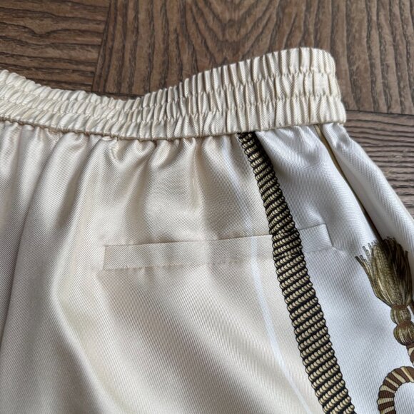 NEW Alexander Wang Baroque Print Silk Boxer Shorts - Picture 12 of 14